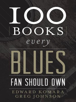 cover image of 100 Books Every Blues Fan Should Own